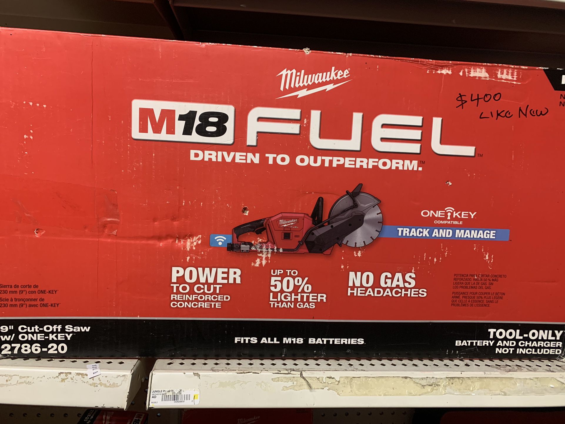 Milwaukee M18 FUEL ONE-KEY 18V Lithium-Ion Brushless Cordless in. Cut Off  Saw (Tool-Only) for Sale in Houston, TX OfferUp
