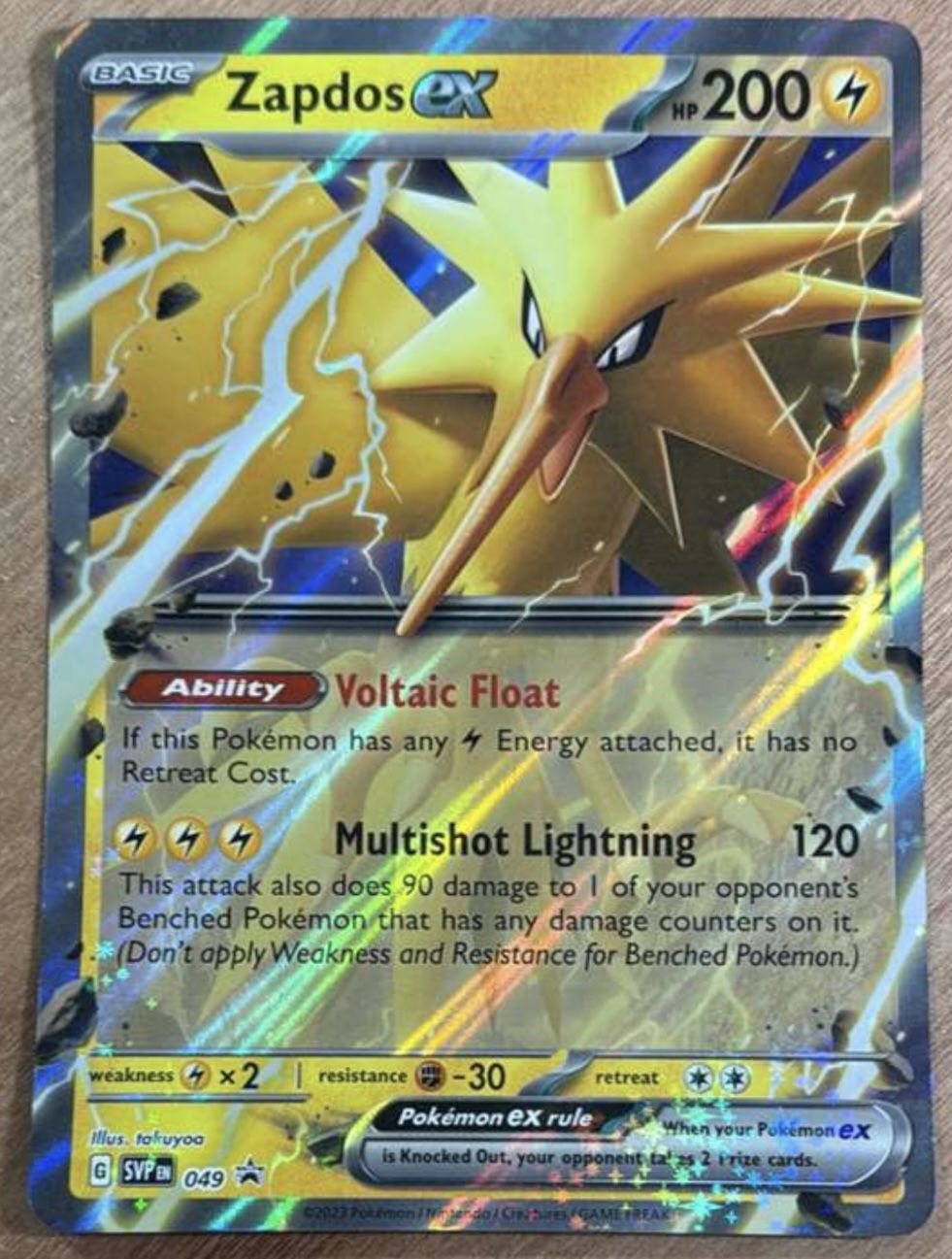 Jumbo Cards #049 Zapdos EX 