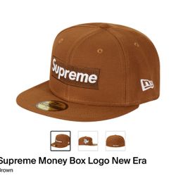 Supreme Money Box Logo New Era Hat