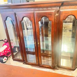 China Cabinet Dinning Room Set With Table & Chairs