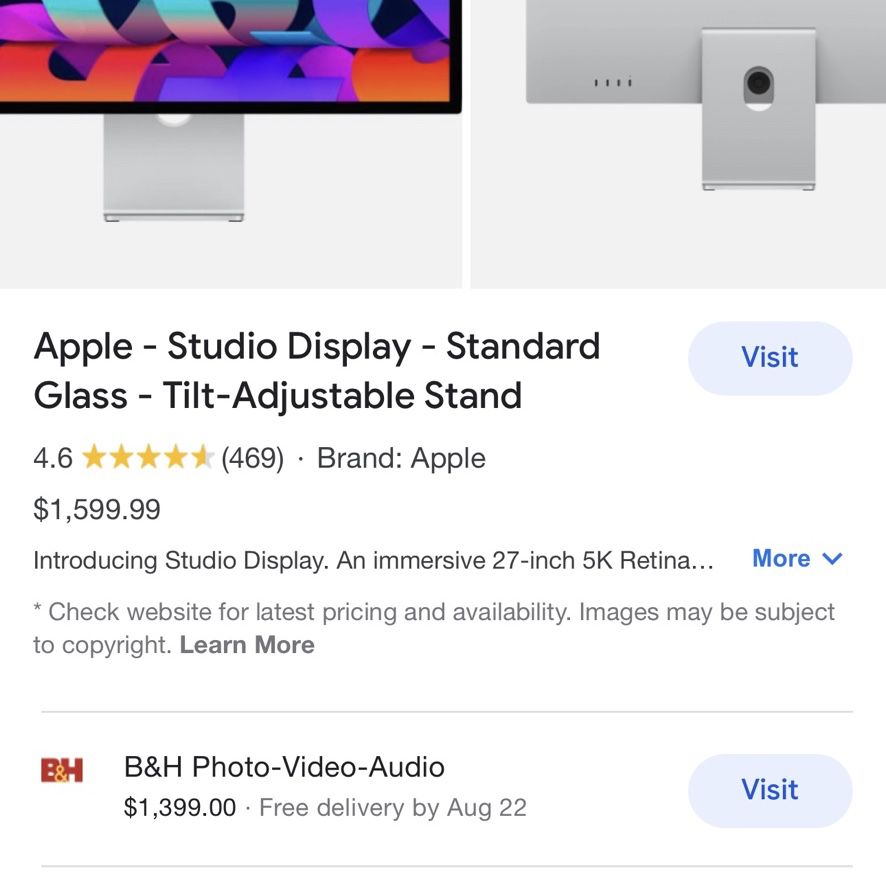  Apple Studio Display - Standard Glass - Tilt