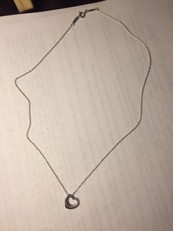 Tiffany silver chain necklace