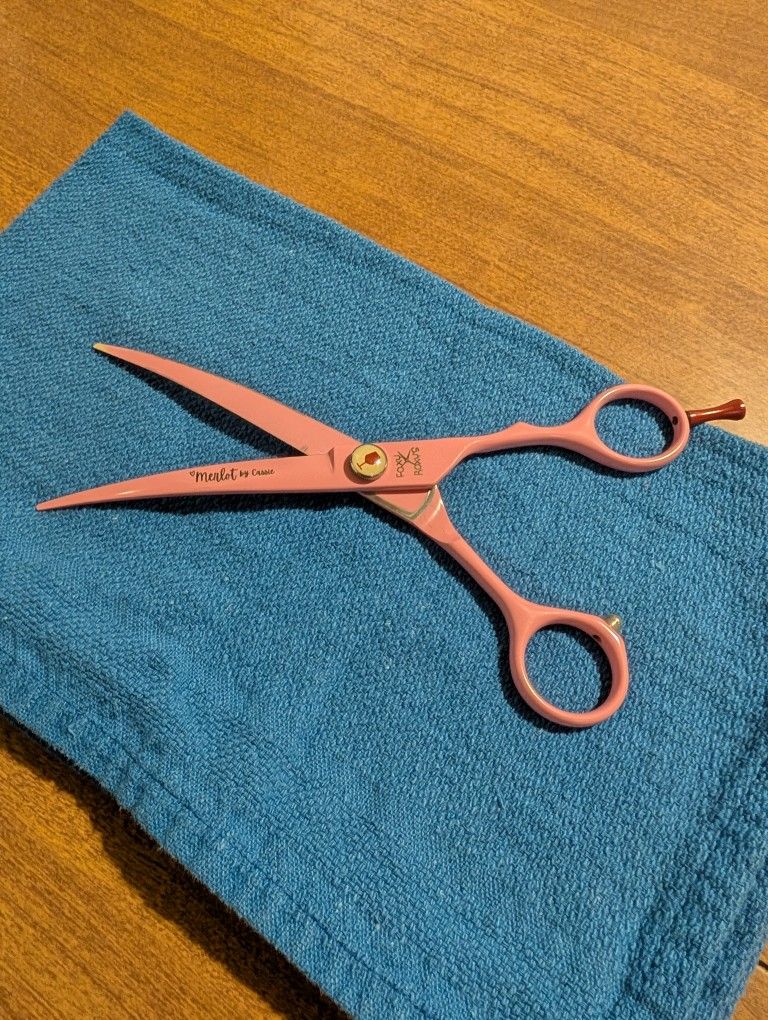 Merlot 7" Curves Pet Grooming Shears
