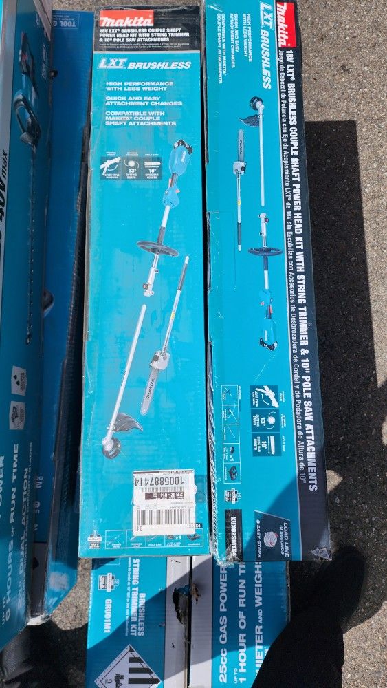 Makita 18V LXT BL Cordless Trimmer Pole Saw Attachments