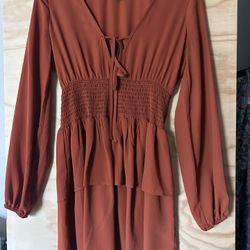 Forever 21,  Dress, Burnt Orange, Small