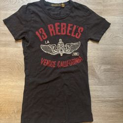 Black Graphic Tee Size S Venice CA