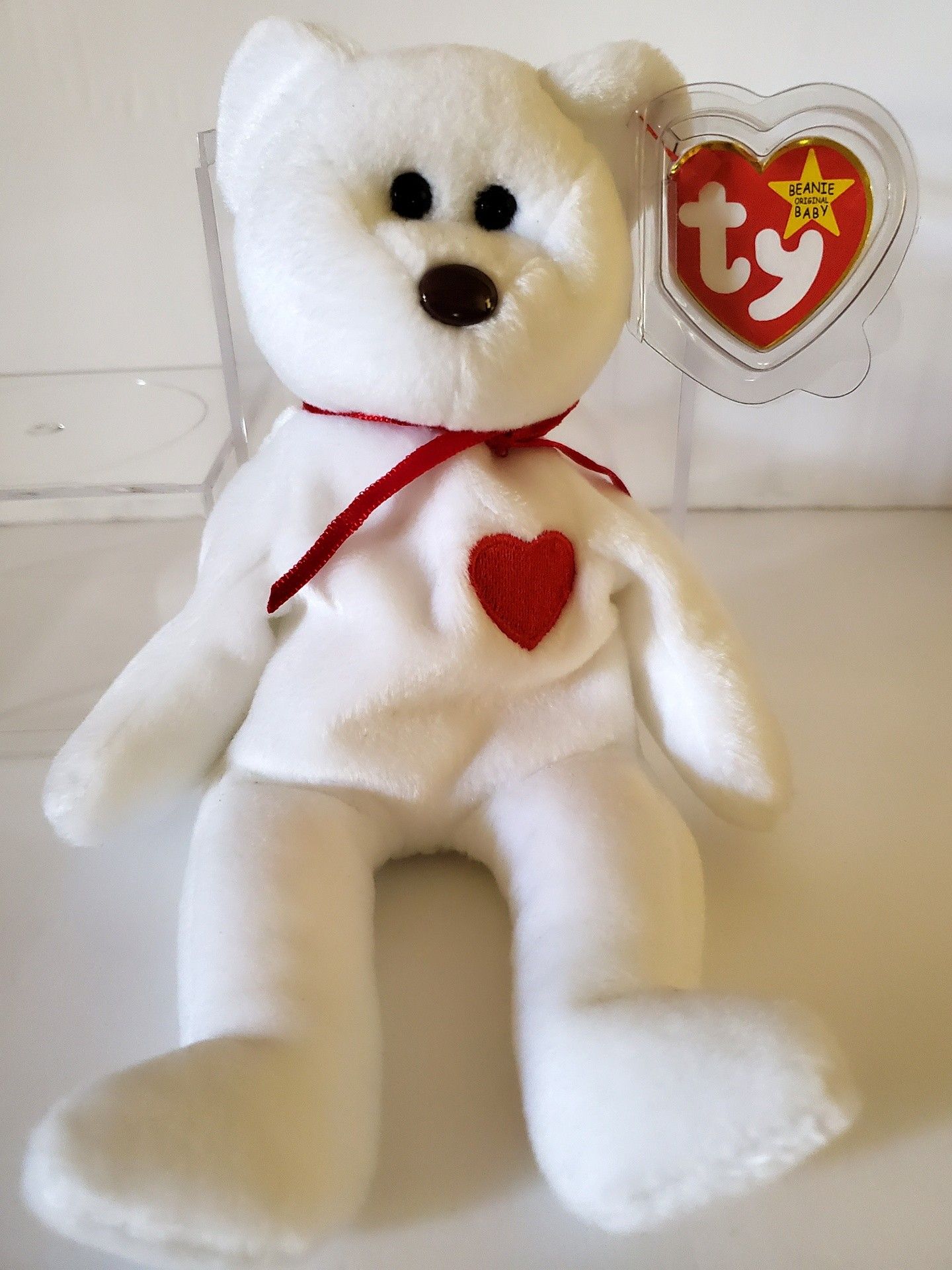 Valentino Beanie Baby Vintage, Collection Bear- Extremely Rare! Great condition with box