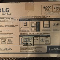 Window Air Conditioner (LG) New