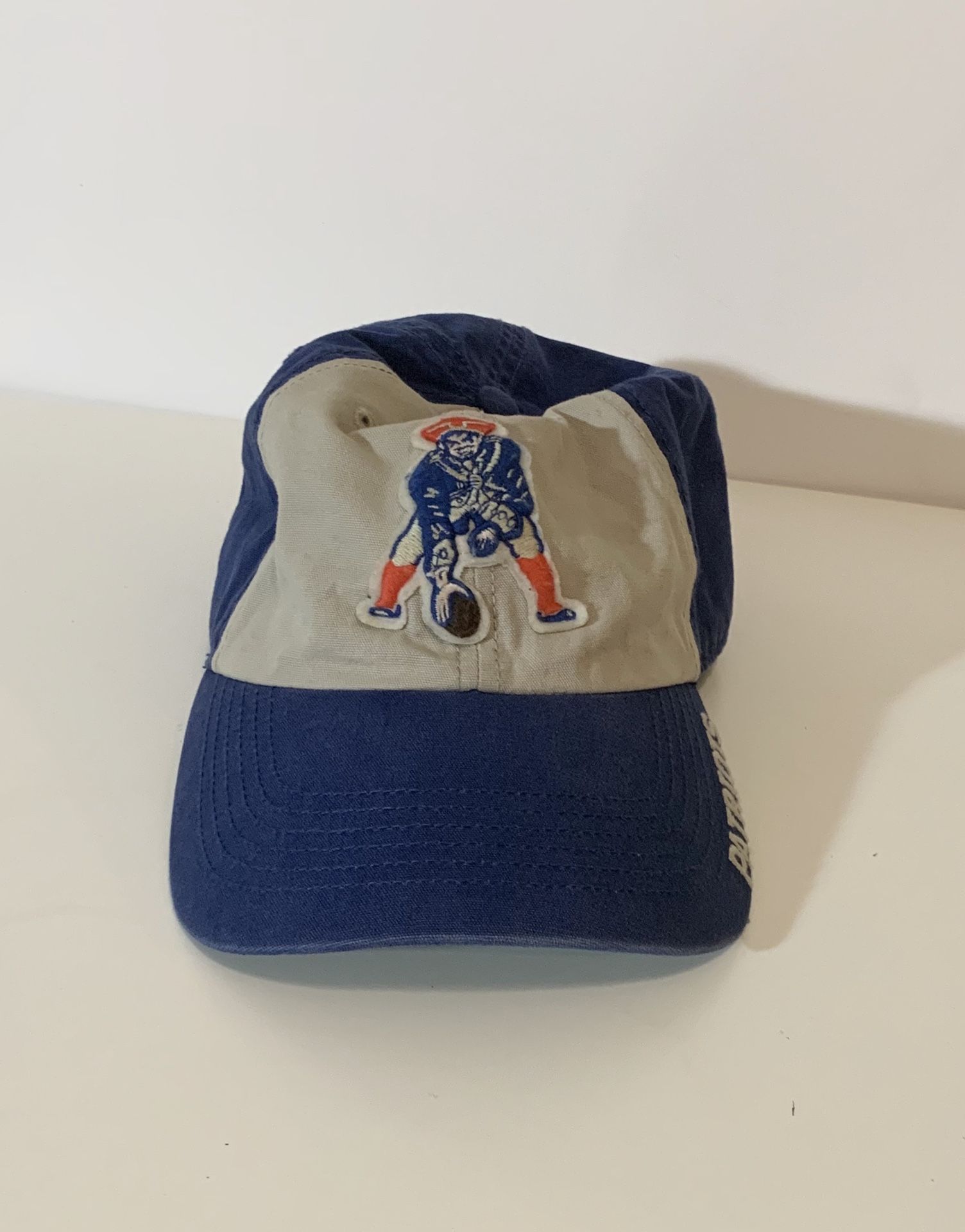 ‘47 Brand New England Patriots Pat Patriot Adjustable Two-Tone Royal Blue & Beige Dad Hat