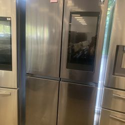 Samsung 36”4 Door In Black Stainless With Family HobWorking Perfectly 4 Months Warranty 