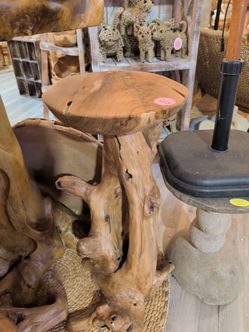 Large teak side table
