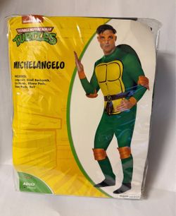 Nickelodeon Teenage Mutant Ninja Turtles Michelangelo Adult Costume Size SM/MD