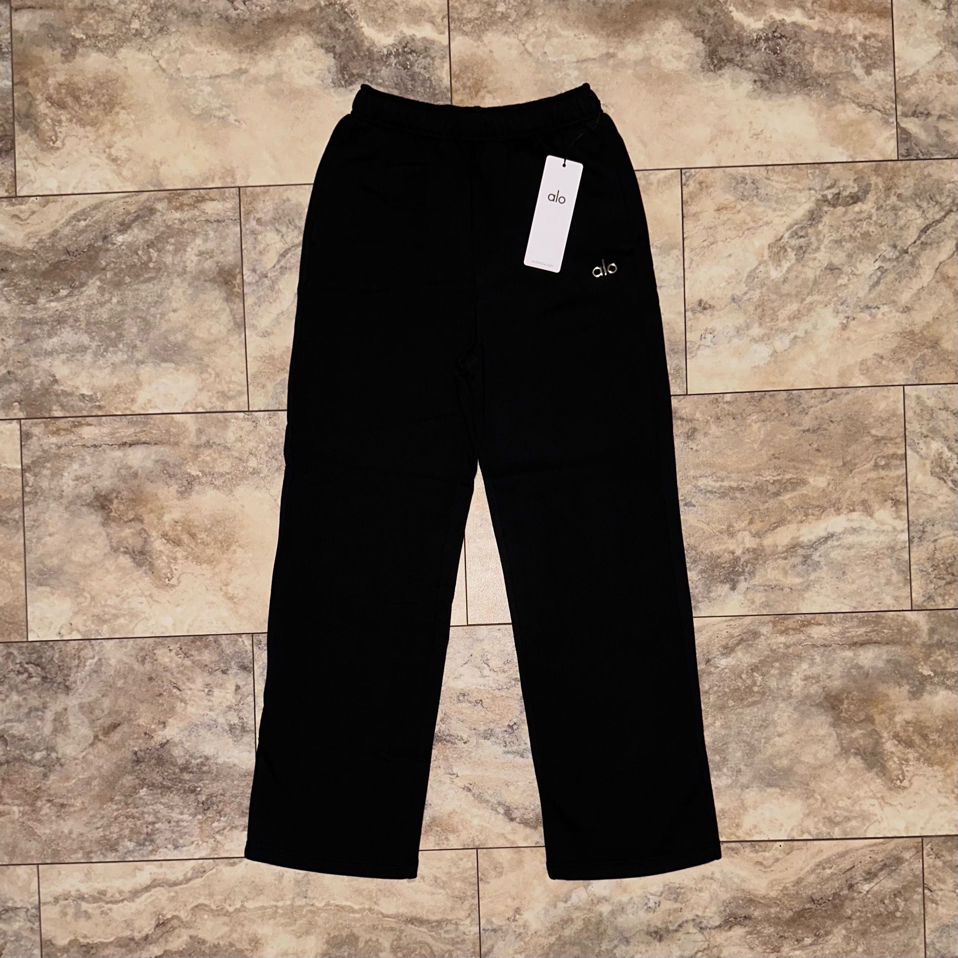 Alo Yoga Accolade Straight Leg Sweatpants Black Size XS
