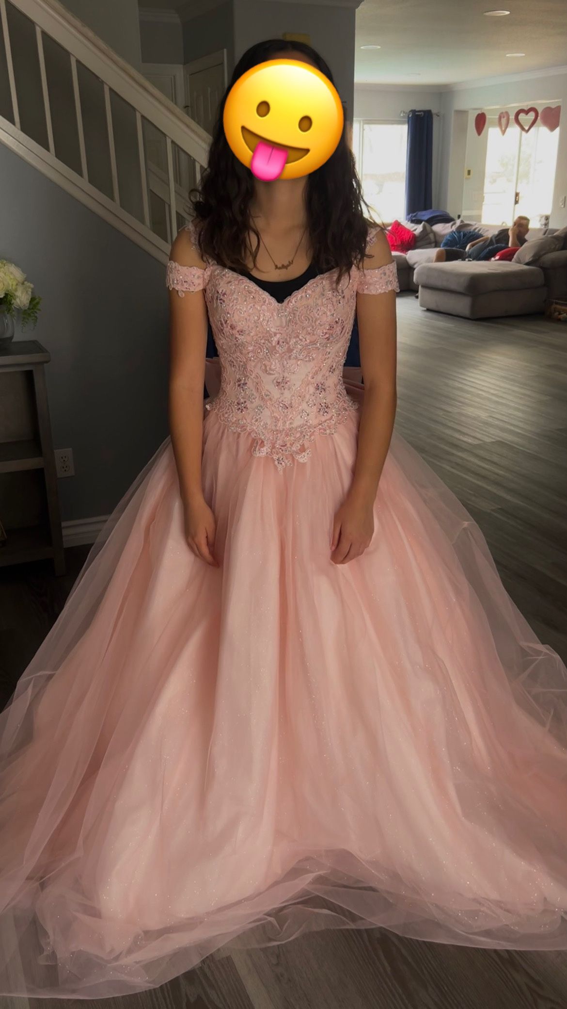 pink quince/sweet 16 dress size xs