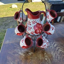 Pitcher Set With 6 Cups (Jarra Con 6 Vasos)