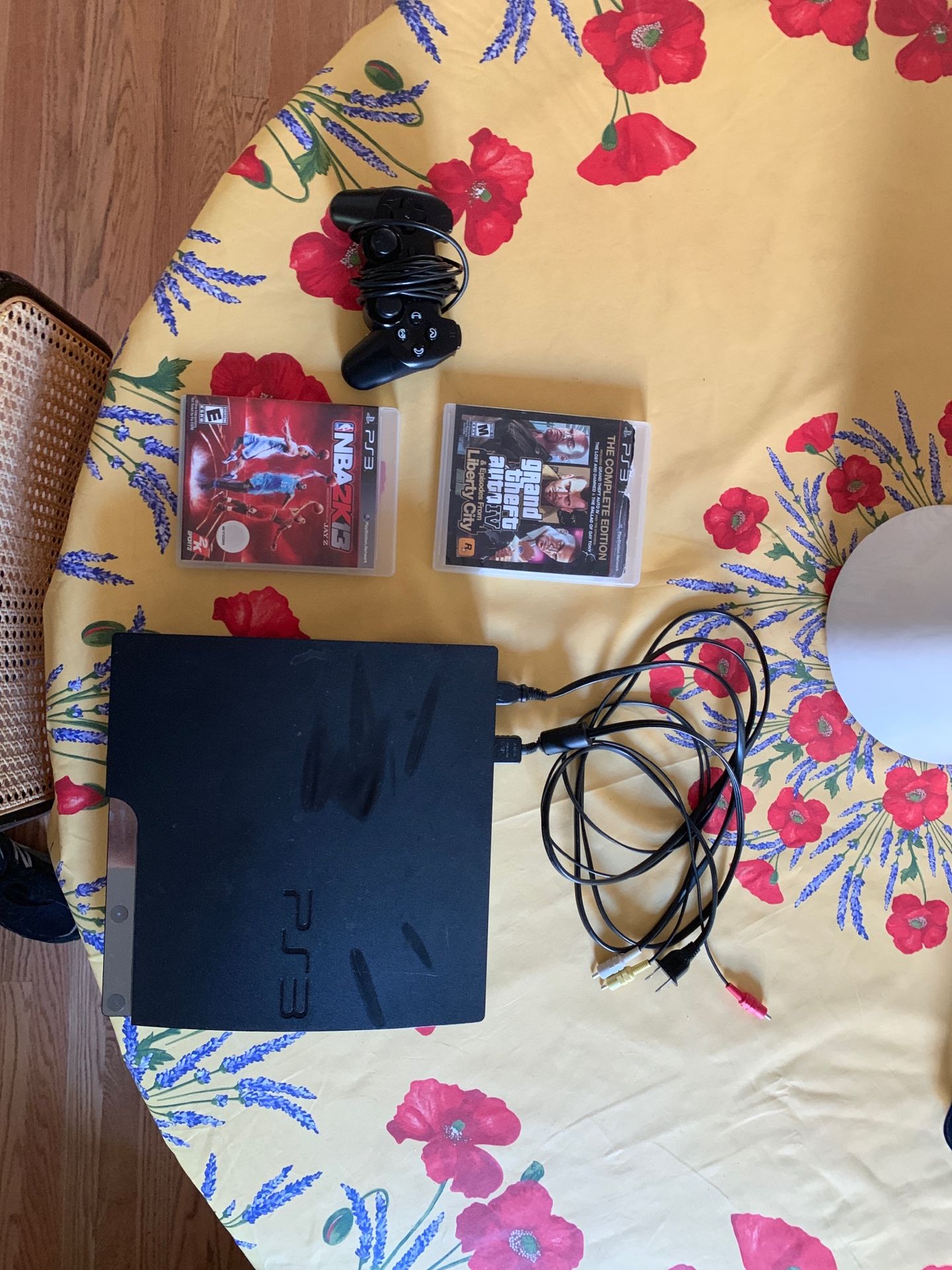 Ps3 Bundle (system, 2 games, chords, one wired controller)