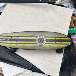 Kryptonics Yellow, And Black Skateboard Great Condition