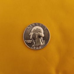 1964D 90% SILVER 25 CENTS BRILLIANT UNCIRCULATED 