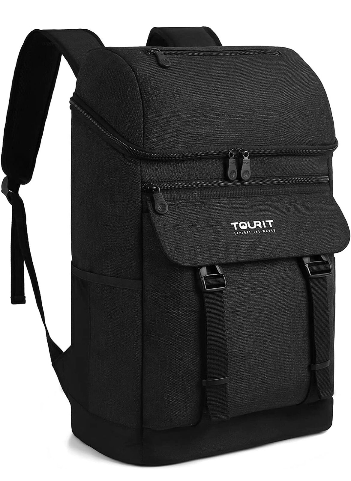 Black Backpack Cooler Leak Proof 28 Cans - Backpack Insulated Waterproof NEW