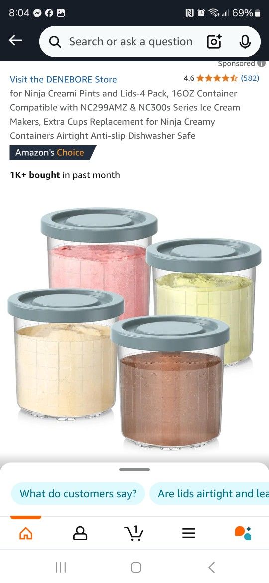 Ninja Creami Containers