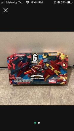 Transformers Crossovers Marvel Spider-Man Iron Man Set