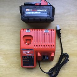 Milwaukee M18 HIGH OUTPUT 6.0 Battery And M18 Charger. Brand NEW.  NUEVO.