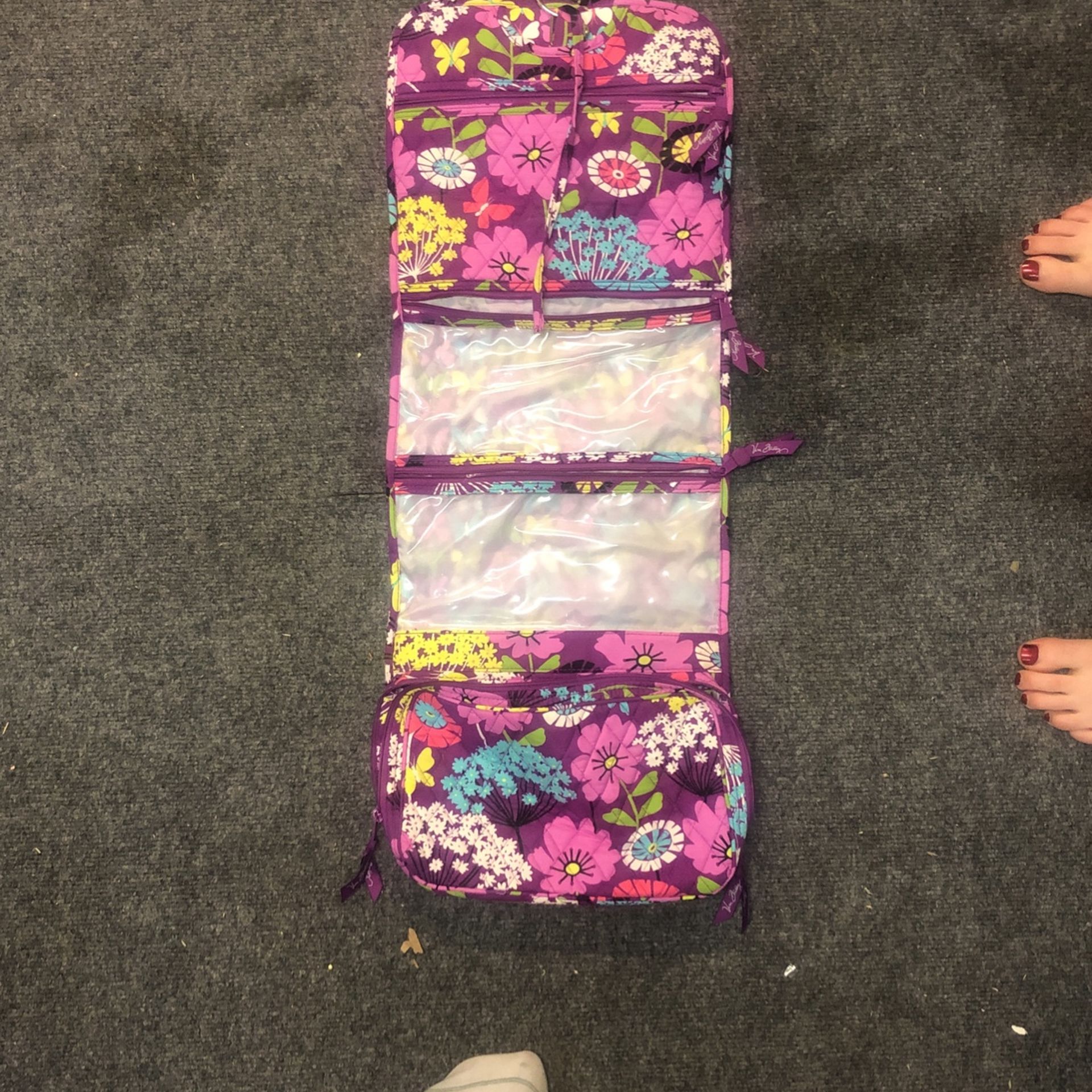 Vera Bradley Hanging Bathroom Caddy Makeup Make-up Bag