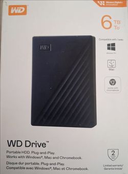 WD Drive 6TB Portable HDD
