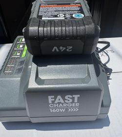 New Flex Tools 24 Volt 2.5 Ah Lithium Battery And Fast Charger