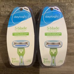 Daylogic 5 Blade Razor For Women W/2 Cartridges $3.50 Each 