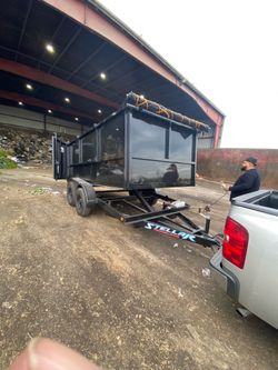 Dump trailer traila Dompe