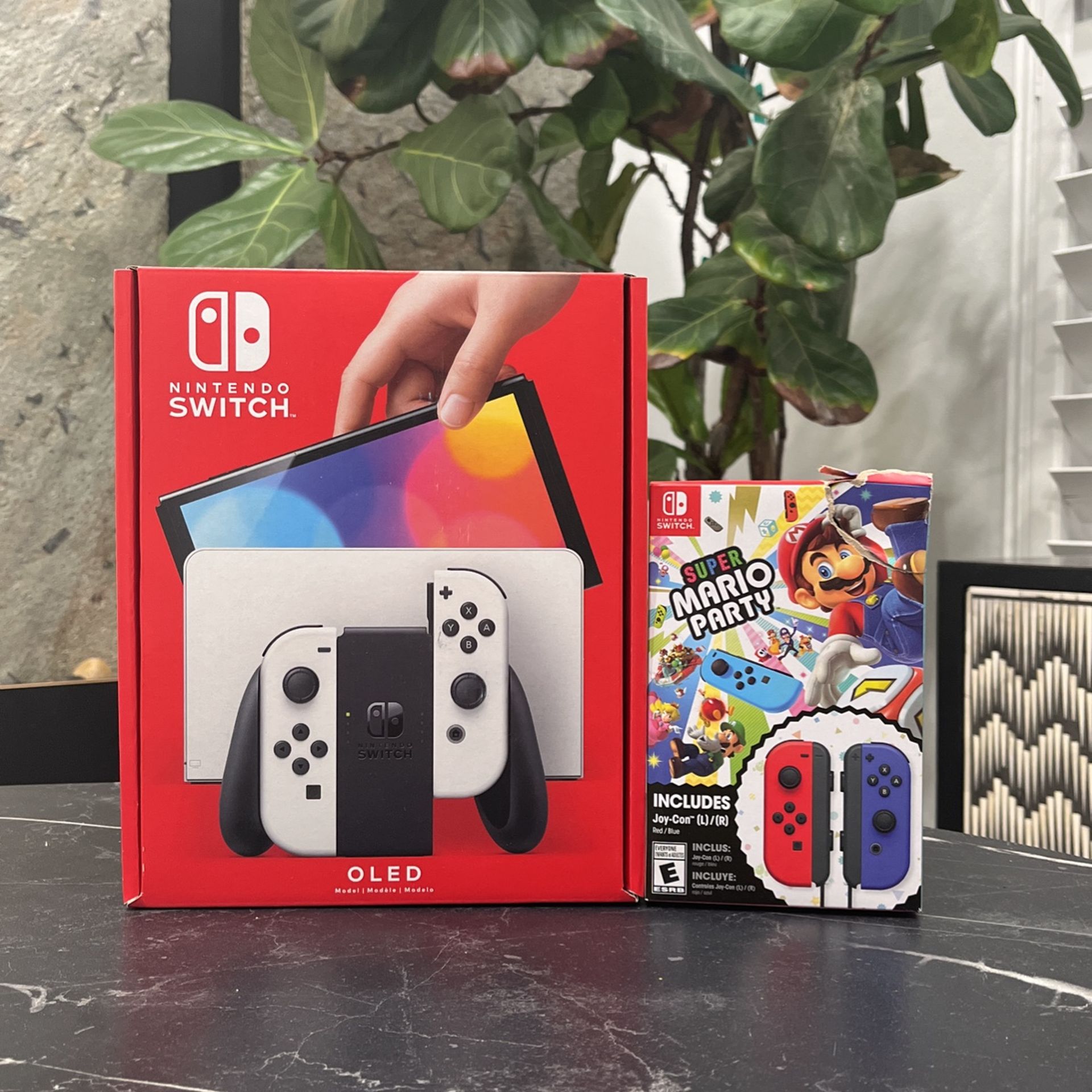 Nintendo Switch Oled Bundle Super Mario Party Extra Controller