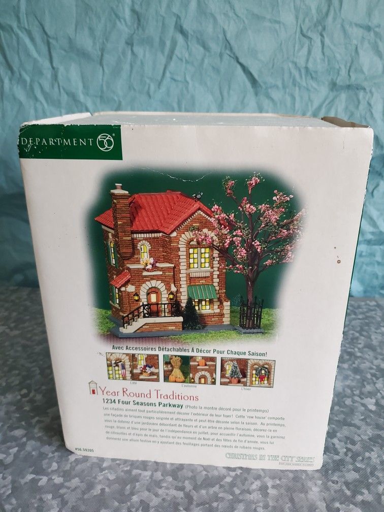 Department 56 Year Round Traditions 1234 Four Seasons Park Way With Extra Accessories 