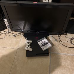 PS3 Console and 32” Insignia Flat Panel