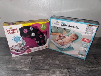 Deluxe baby bather & bright starts matt