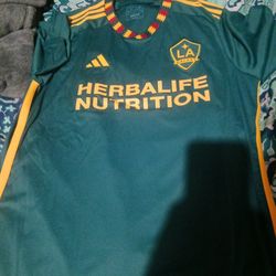 La Galaxy Authentic Soccer Jersey Size LARGE