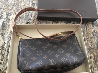 Louis Vuitton - Authenticated Pochette Accessoire Handbag - Cloth Brown for Women, Never Worn