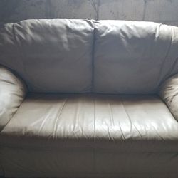 Real Leather love seat couch $80.