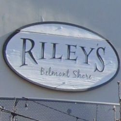 Large Restaurant & Bar Sign Wooden Riley's Of Belmont Shore Retired Long Beach Architectural Signage Salvage 