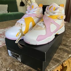 Arctic Pink Retro 8 Size 6.5y 
