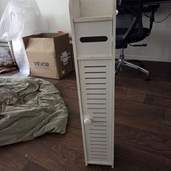 Toilet paper holder / organizer with space on top for a plant