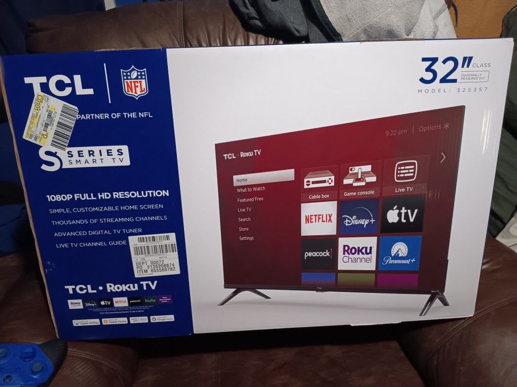 Brand new 32" TCL. Roku TV