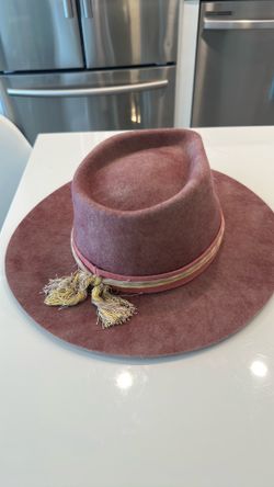 Ruediger Wool Fedora - Burgundy/Pink - L