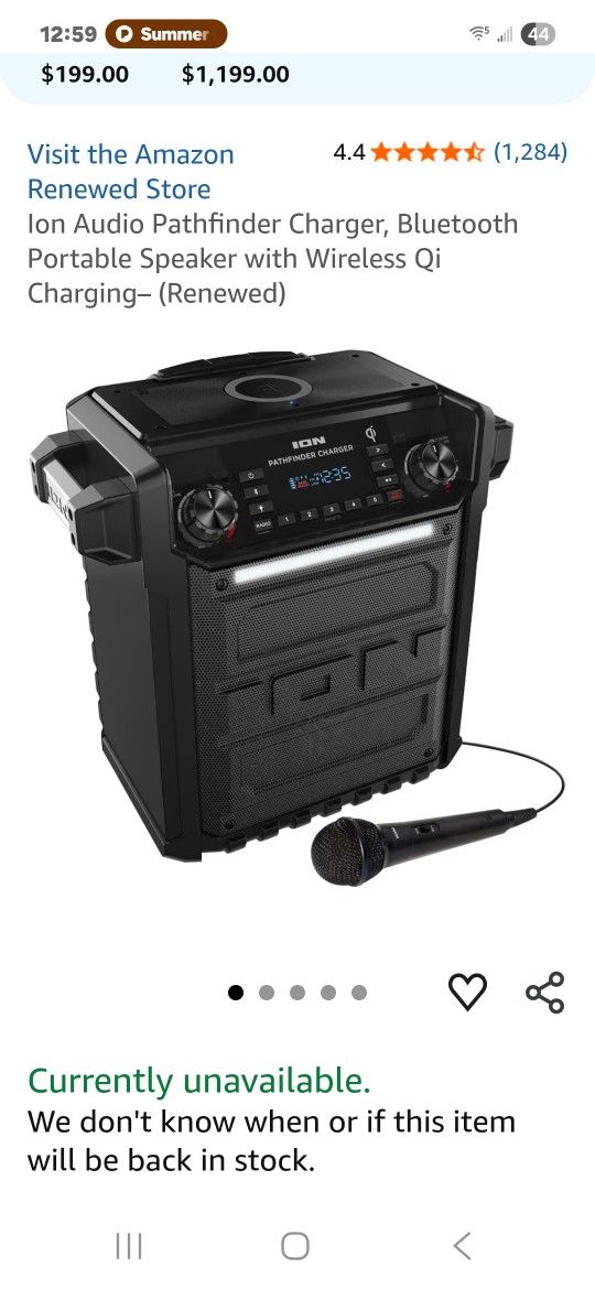 Pathfinder Battery Or Plugin Loud Speaker Microphone Bluetooth Phone Charger