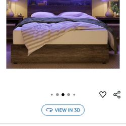 King Platform Bedframe Like New