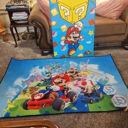  Super Mario Rug And Picture 