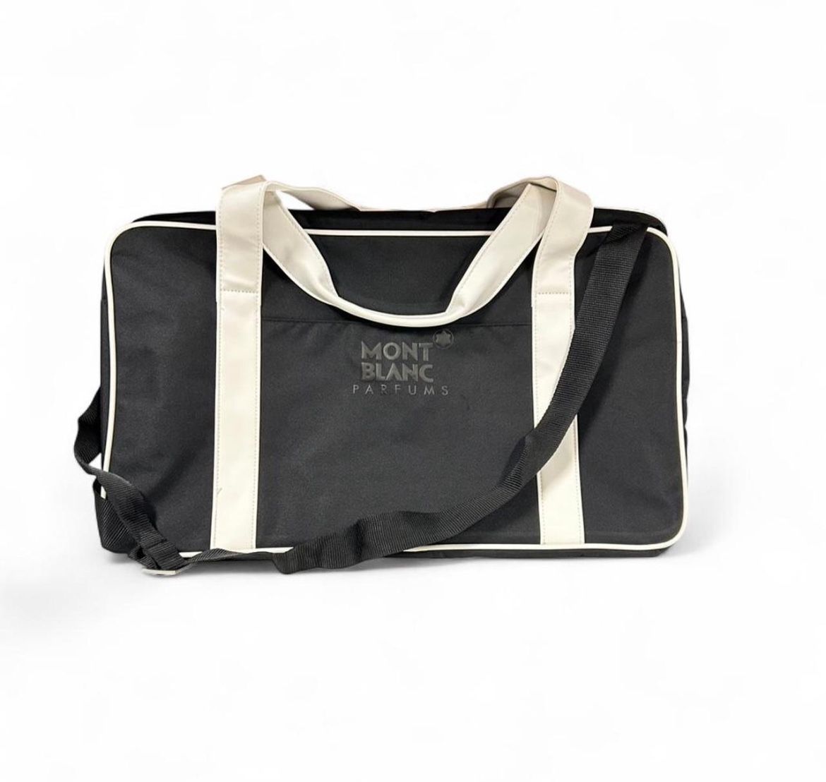 NWT Mont Blanc Men’s Travel Black And White Bag