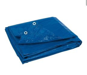 HFT 24 ft. 10 in. x 39 ft. 4 in. Blue All-Purpose Weather-Resistant 4 mil Tarp