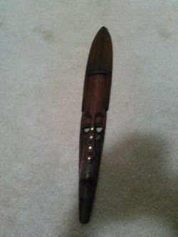 Wood mask for sale.