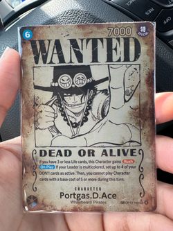ONE PIECE ACE WANTED CARD🔥🚨